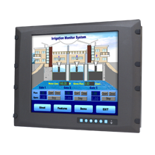 17インチ SVGA  LCDパネルマウントモニター　抵抗膜式（シングルタッチ）+ ACアダプタ・ケーブル